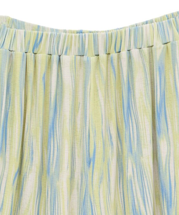 Green Parks シアーワイドパンツ Lime Green