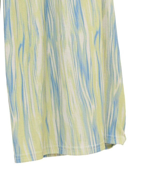 Green Parks シアーワイドパンツ Lime Green