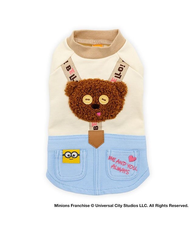 PET PARADISE ミニオン ティム サスペンダー風 トレーナー 小型犬 ベージュ