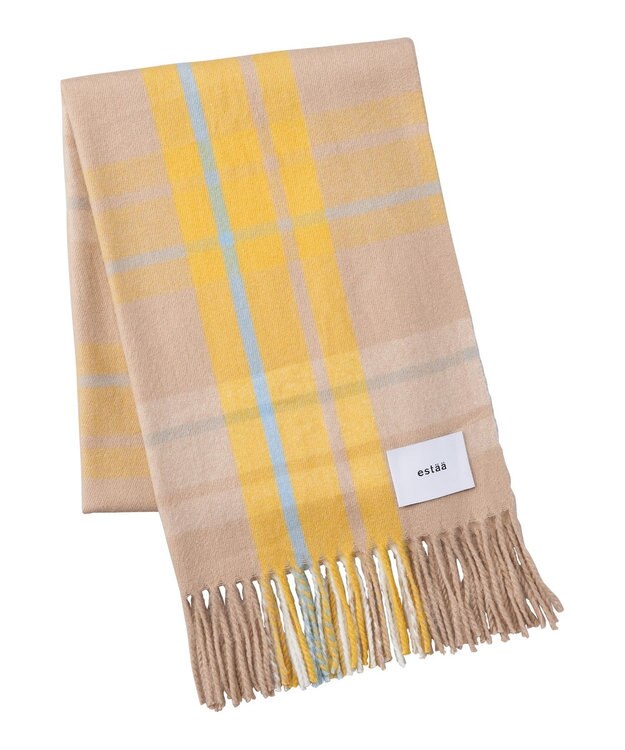 MOONBAT 【洗える】estaa とろーりストール ベージュ