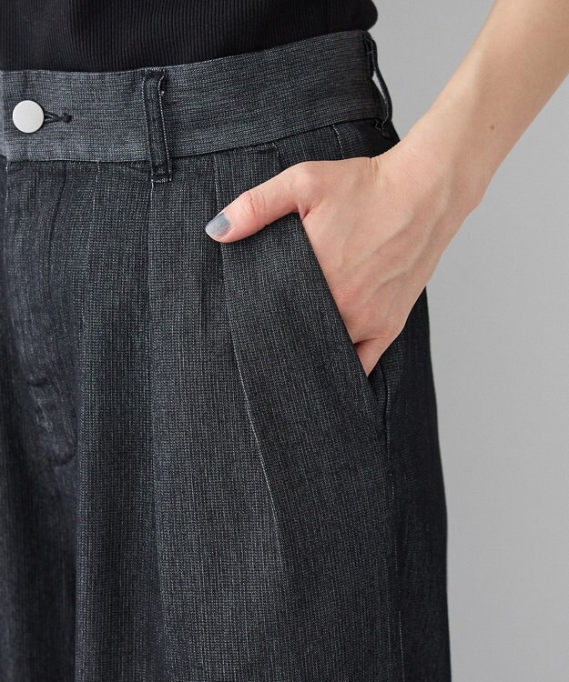 CRAFT STANDARD BOUTIQUE 3タックデニムパンツ Black