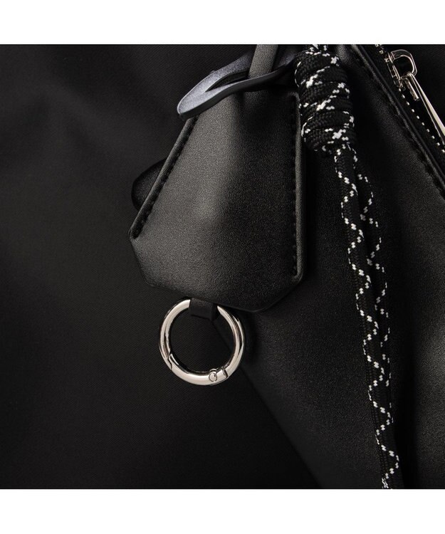 UNBILLION カシュカシュ cachecache / チャームセット付きナイロン2wayトートバッグ ブラック