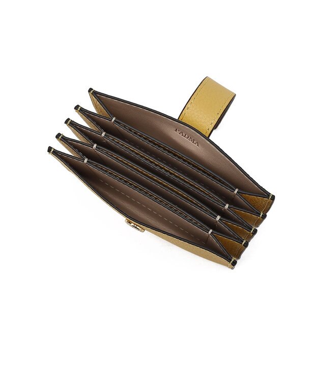 style code 【PADMA/パドマ】ベルトデザイン　シュリンクレザーカードケース イエロー