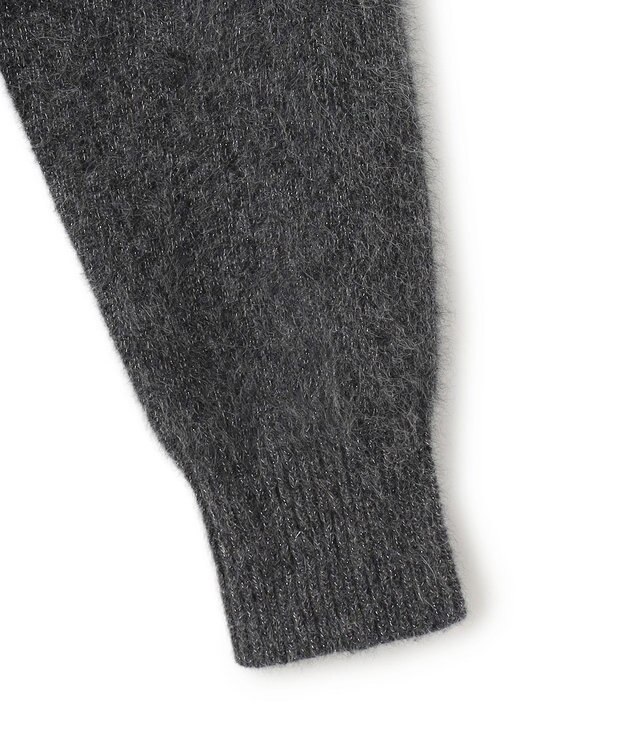 ICB L 【30th ANNIVERSARY】ルレックスフォックスアルパカ Vネックカーディガン ミディアムグレー