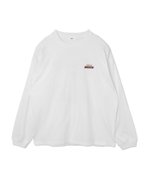WEGO 【ユニセックス着用ITEM】ボーイズグラフィックBIG　T（LS） ホワイト