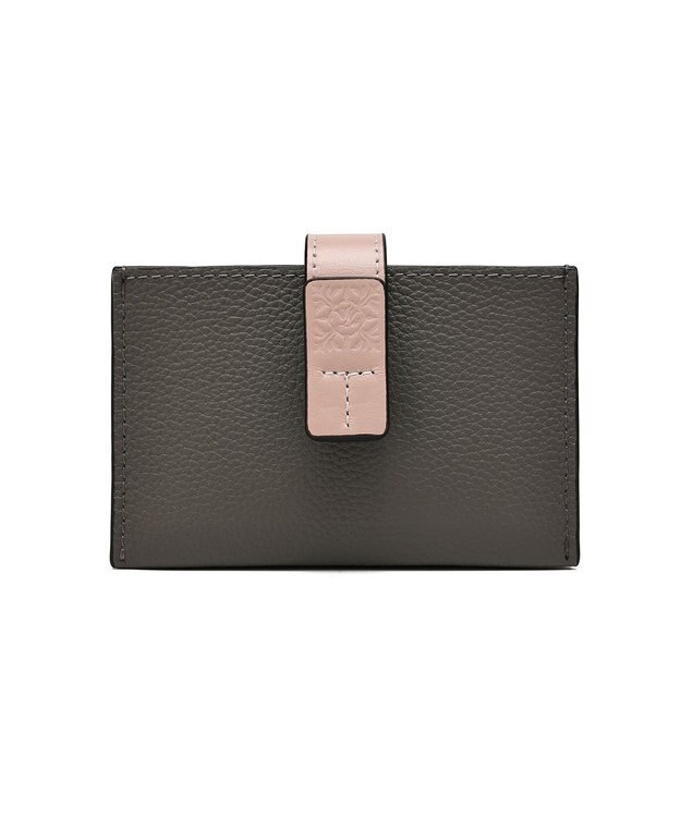 style code 【PADMA/パドマ】ベルトデザイン　シュリンクレザーカードケース グレー