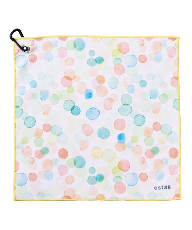 MOONBAT エスタ (estaa) くっつきタオル カラフルドット ライトイエロー
