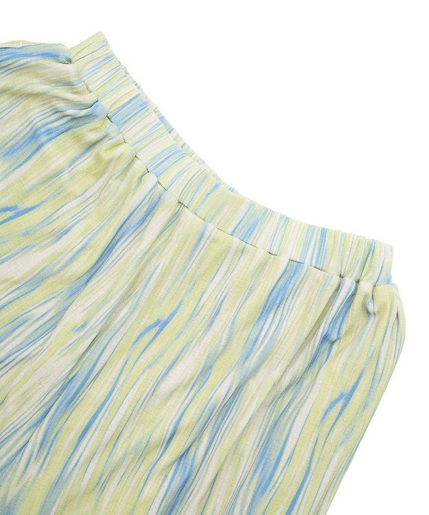 Green Parks シアーワイドパンツ Lime Green