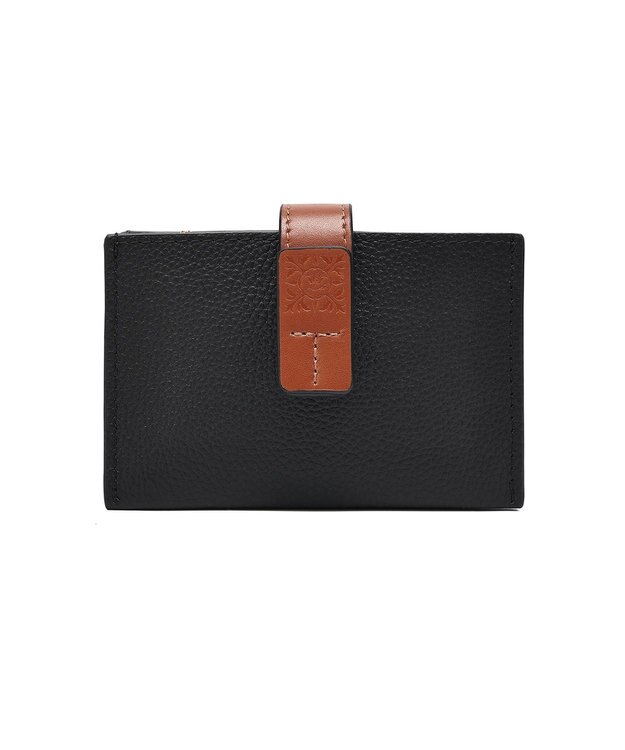 style code 【PADMA/パドマ】ベルトデザイン　シュリンクレザーカードケース ブラック×キャメル