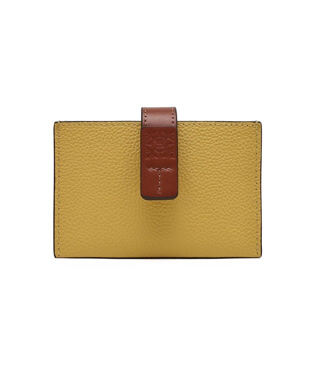 style code 【PADMA/パドマ】ベルトデザイン　シュリンクレザーカードケース イエロー