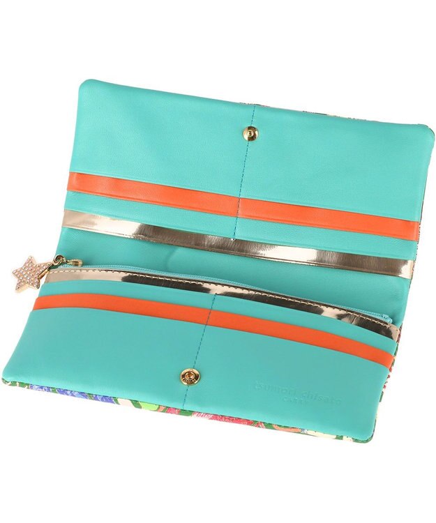 tsumori chisato CARRY ハッピースタッフ　長財布　2つ折り　かぶせ グリーン