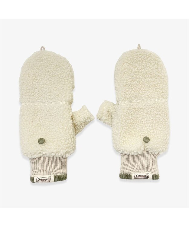 林八百吉商店 Coleman　ボアフードグローブ アイボリー