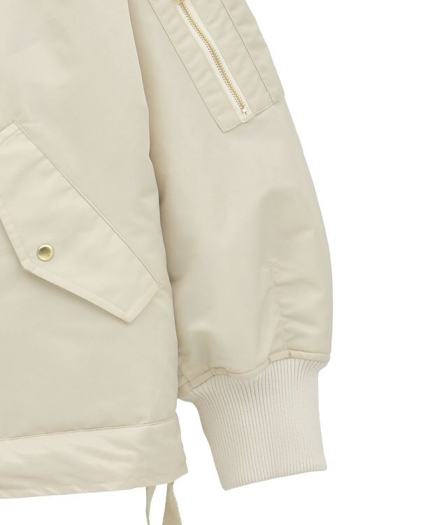 earth music&ecology リバーシブルMA-1 Light Beige