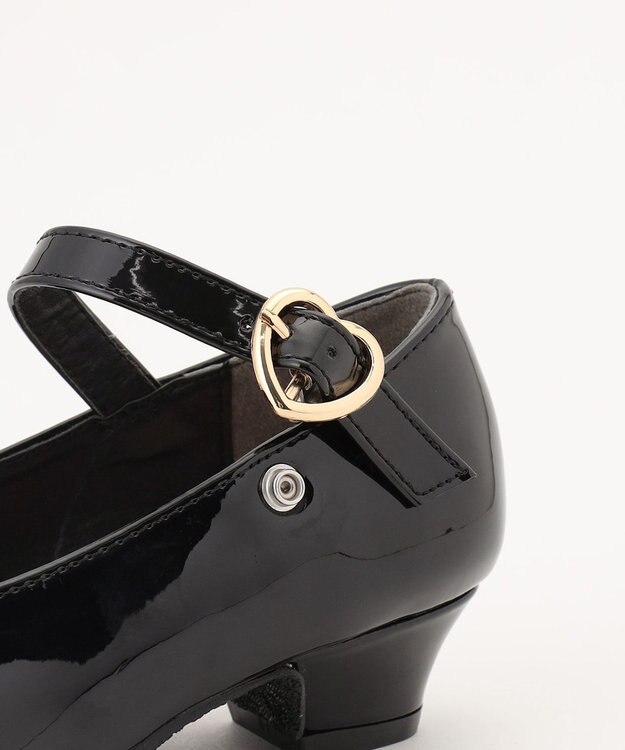 ANY KIDS エナメルヒールパンプス ブラック