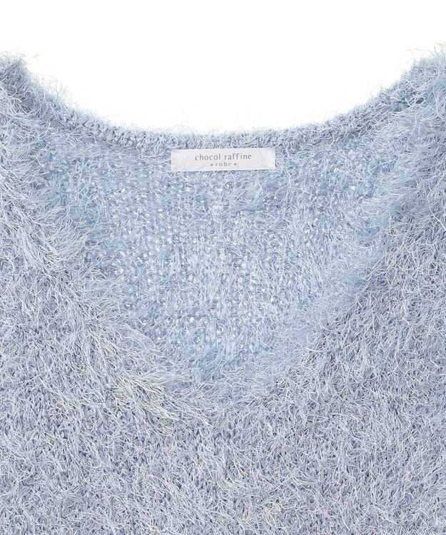 Green Parks Ｖネックフサフサベスト Sax