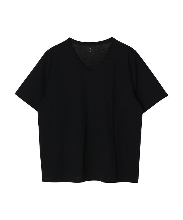 Green Parks 汗じみ防止ＶネックＴシャツ Brown