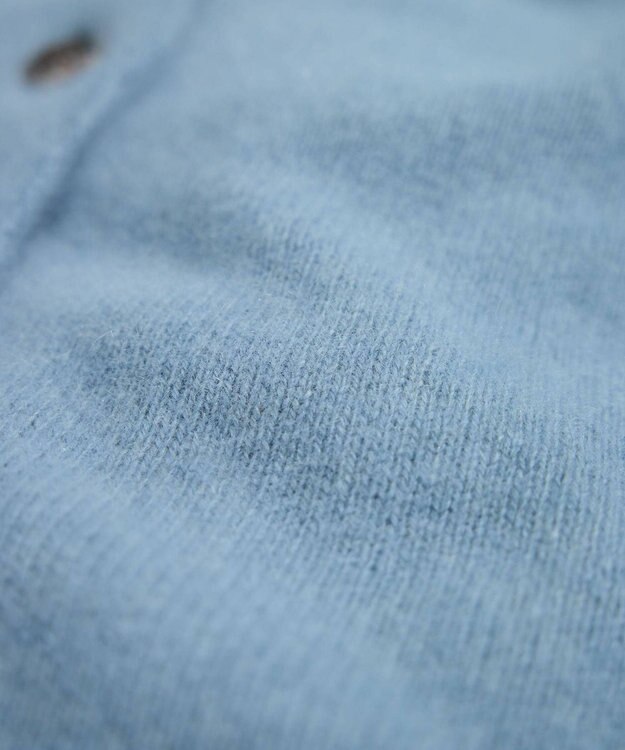 LENO BRUSHED CARDIGAN へアリーニットカーディガン BLUE
