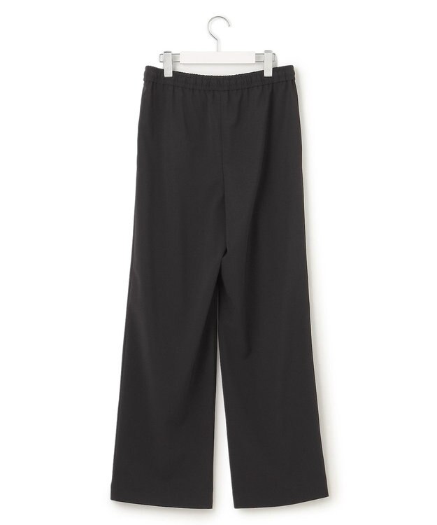 23区 【洗える】2WAYストレッチツイル ドロスト ワイドパンツ ブラック系