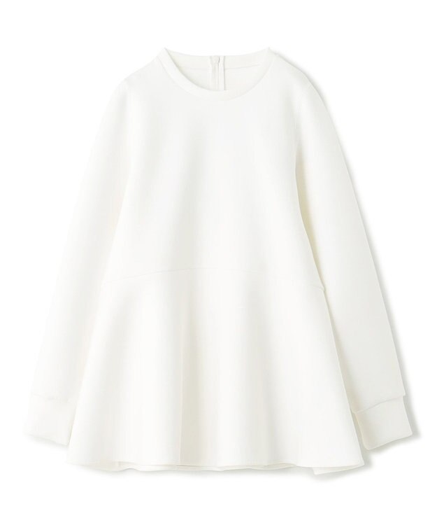 UNFILO BEAUTY FORM JERSEY ペプラム トップス ホワイト