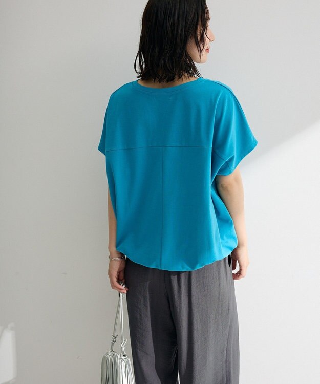 Green Parks 超冷感ドロストフレンチプルオーバー Blue