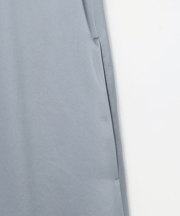 自由区 【Exclusive】シャイニーサテン ドレス チャコール