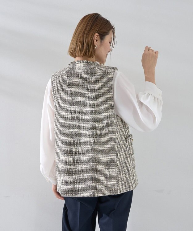 YECCA VECCA ツイードジレ Mix