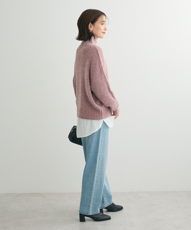 Green Parks ・Ｐｅｔｉｔ　Ｆｌｅｕｒ　ラメタートルニット Pink