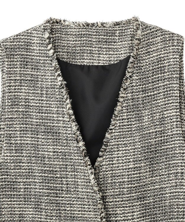 YECCA VECCA ツイードジレ Mix