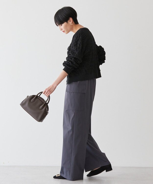 AMERICAN HOLIC ぽこぽこカットカーディガン Black