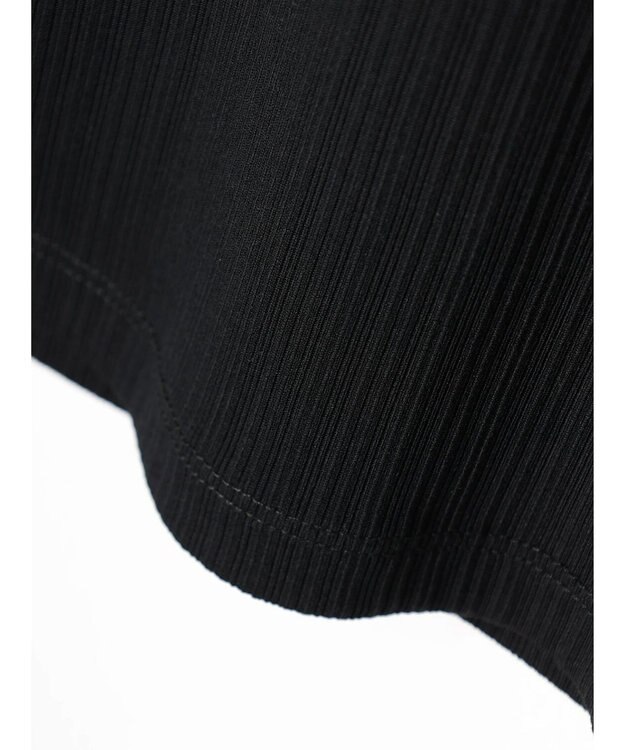 earth music&ecology 袖シアープルオーバー Black