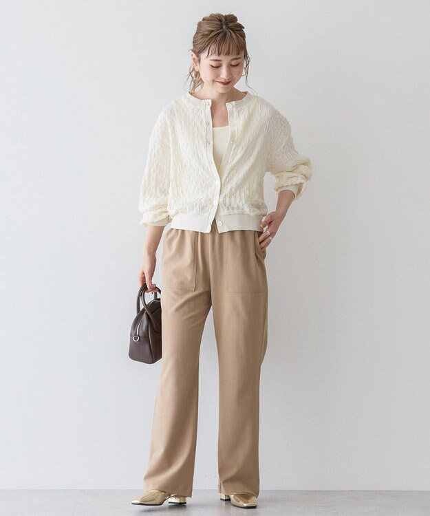 AMERICAN HOLIC ぽこぽこカットカーディガン Ivory