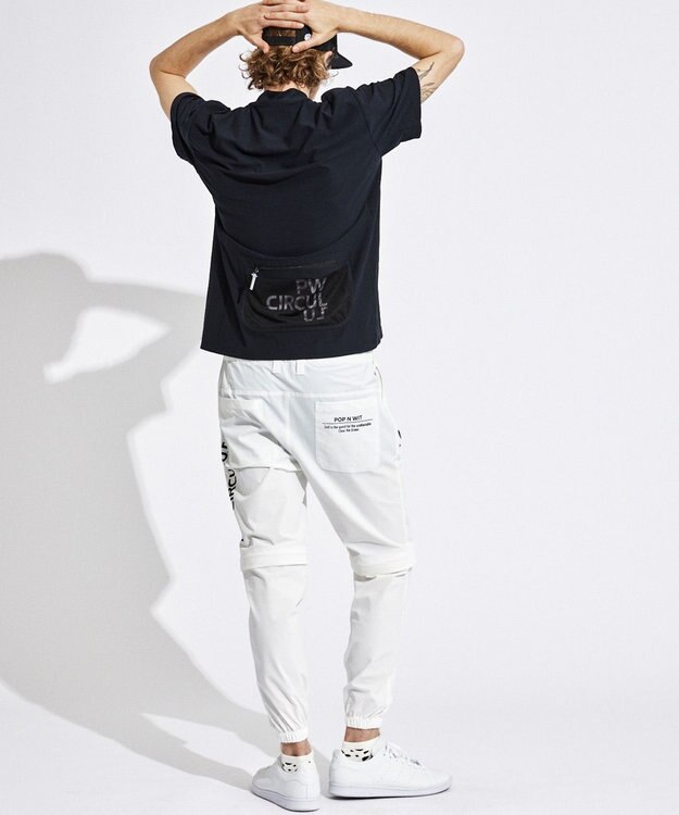 PW CIRCULUS 【UVカット / 接触冷感 / ２WAY】【MEN】デタッチャブル ジョガーパンツ ホワイト系