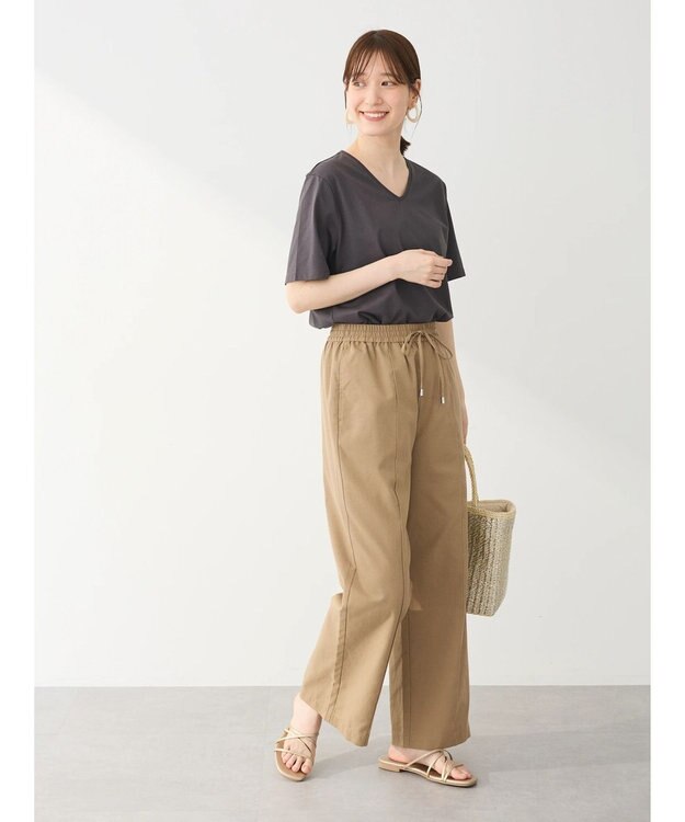 Green Parks 汗染み防止ＶネックＴシャツ Dark Gray