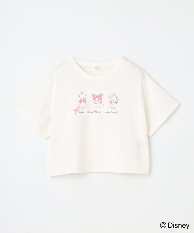 ANY KIDS 【ディズニー/マリー】ショート丈 半袖Tシャツ エクリュ