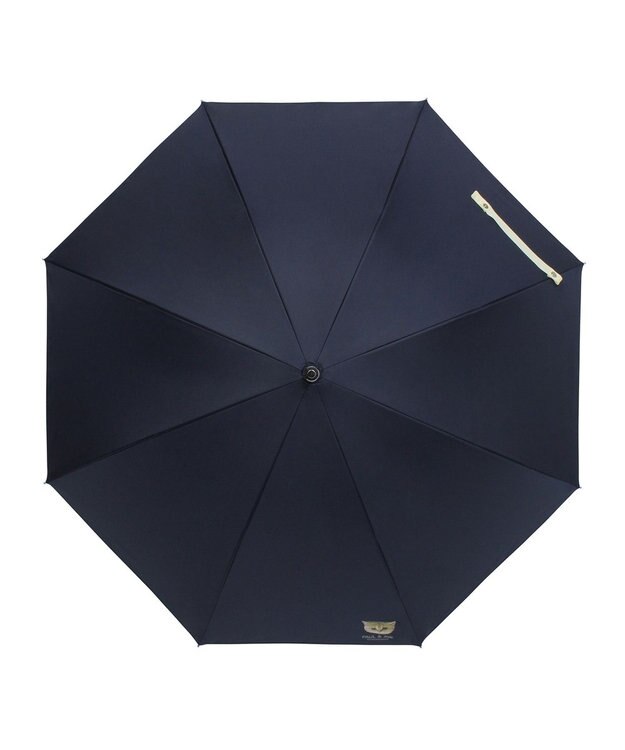 MOONBAT 【 遮光率100％/遮熱/UV】PAUL&JOE ACCESSOIRES(ポール&ジョー) 晴雨兼用日傘 ヌネット ネコ 長傘 ネイビーブルー