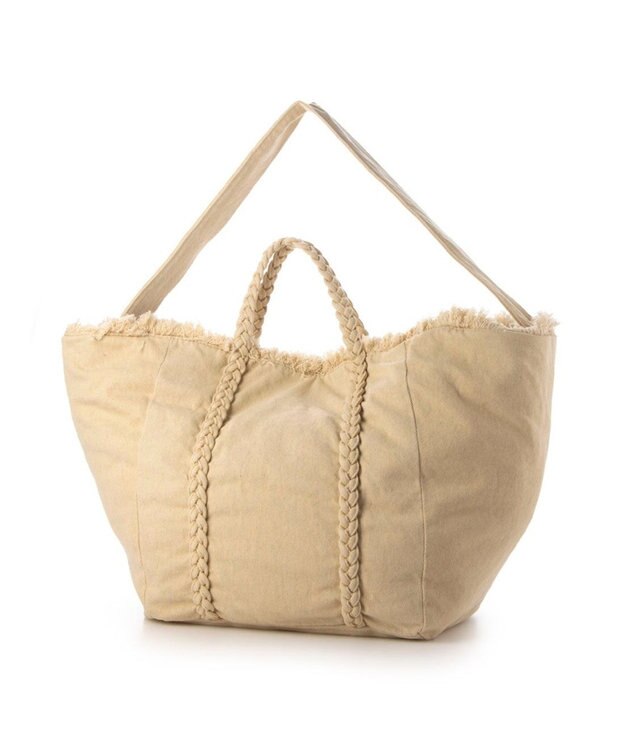 UNBILLION カシュカシュ cachecache / 2wayビッグデニムトート アイボリー