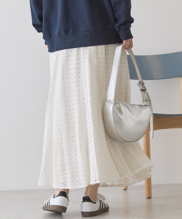 AMERICAN HOLIC レースロングマーメイドスカート Ivory