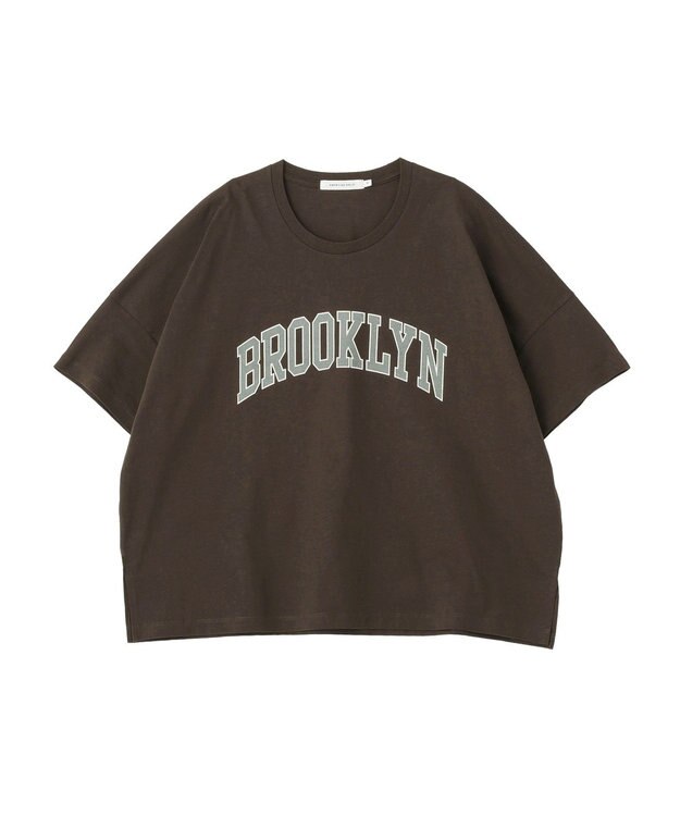 AMERICAN HOLIC BROOKLYN ロゴTシャツ Brown