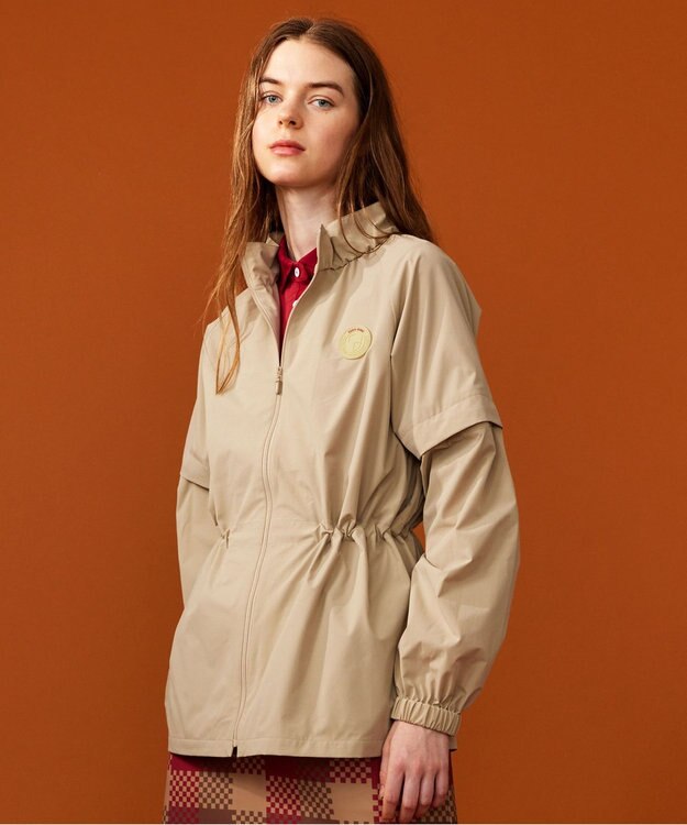 23区GOLF 【WOMEN】【撥水・ストレッチ】デタッチャブル ブルゾン ベージュ系