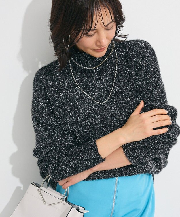 Green Parks ・Ｐｅｔｉｔ　Ｆｌｅｕｒ　ラメタートルニット Black