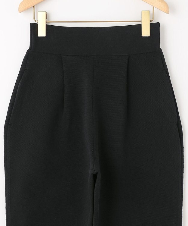 組曲 【組曲×setsuko sagittaire】AMOSSAニットタックパンツ ブラック系