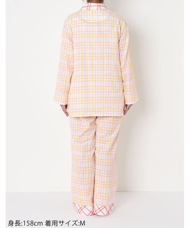 tsumori chisato SLEEP パジャマ　長袖　長ズボン　綿100%　二重ガーセ素材　/ワコール　UDX547 イエロー