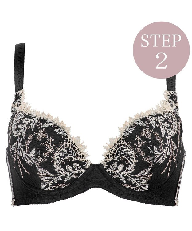 BRADELIS New York 【BRADELIS New York/ 育乳ブラ・STEP2 寄せる】ベルステップ2ブラ24S1 ブラック