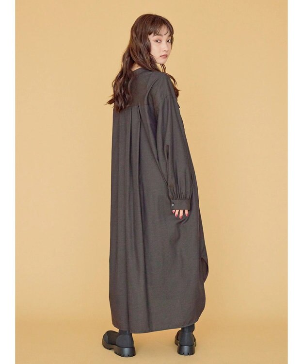 AMERICAN HOLIC イージーケアＷポケットシャツワンピース Gingham Check