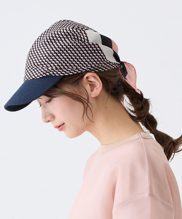 ATRENA rinon dot フラールキャップ2 ネイビー