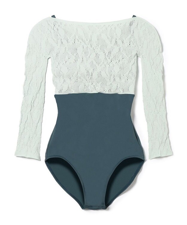 Chacott ７分袖レオタード エメラルドグリーン