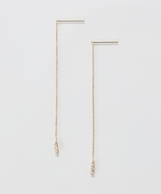 Phoebe 【K10】スウィングビジューアメリカンピアス ゴールド