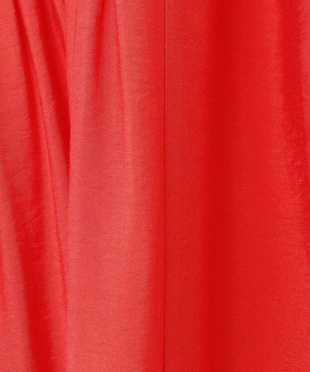 UNFILO ヴィンテージシアー ギャザーワンピース スカーレット