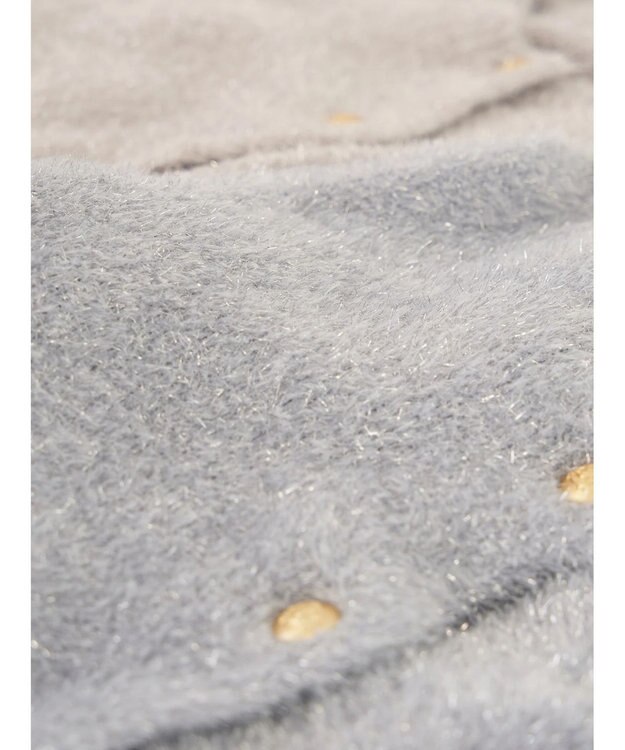 earth music&ecology キラキラシャギーカーディガン Light Gray
