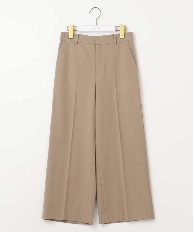 ANY SIS S 【シリーズ累計7万本突破！】サーモ2WAYストレッチ ワイドパンツ キャメル